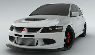 Evo Wallpaper White Lancer Viii Render By
