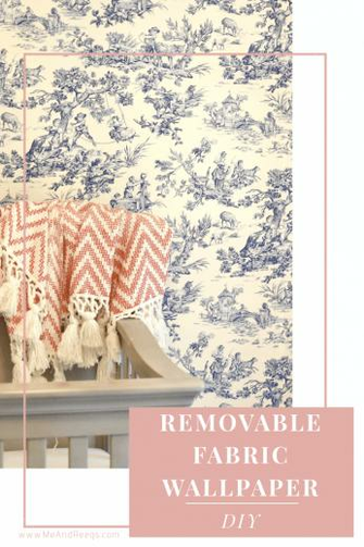 Removable Fabric Wallpaper Diy Cbt Interior Crafts