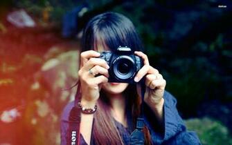 Canon Camera Photography Wallpaper Girl With
