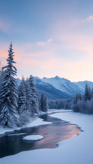 Montana Winter Wallpaper