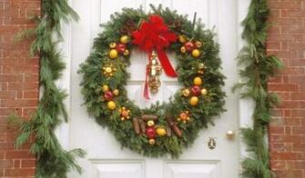 Christmas Wreath Ornament Wallpaper