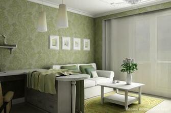 Living Room Wallpaper At Small Apartment Interior Design By Artem