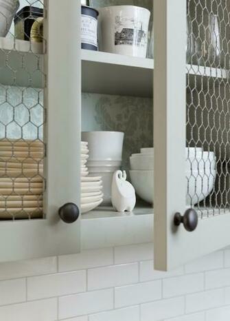Chicken Wire Kitchen Cabinets Cabinet Doors Wallpaper