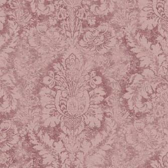 Norwall Valentine Damask Wallpaper In Plum Burgundy Af37712