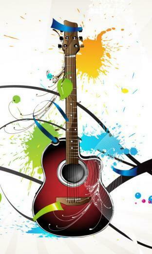 3d Guitar Cell Phone Wallpaper Phones HD