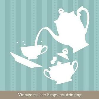 Vintage Tea Room Wallpaper Home Designs