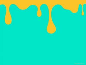 Simple Desktop Wallpaper Orange Teal Drips