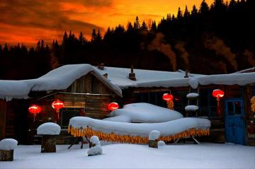 China S Snow Town Harbin Ice Festival Wallpaper