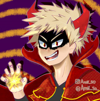 Bakugou Pfp I Made For Halloween R Bokunoheroacademia