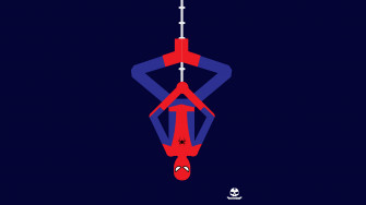 Spiderman Upside Down Minimalism 4k Wallpaper HD Superheroes