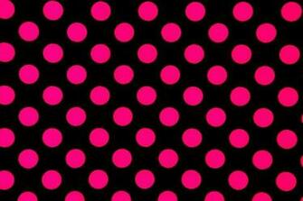 Hot Pink And Black Polka Dot Background Dots