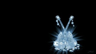 Glam Guitars Wallpaper Blue By Jssanda