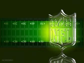 3d Illustration Of A Transparent Glass Nfl Football Logo Over Dark