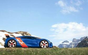 Related Wallpaper For Renault Alpine On Mountain Desktop