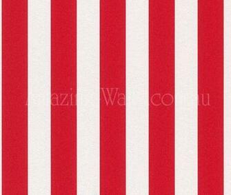 Red And White Striped Wallpaper