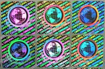 General Design Hologram 2d 3d With Globe Logo Original