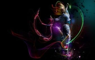 Dance Music Colored Black Wallpaper HD Desktop Mobile