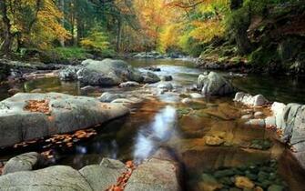 HD Serene Mountain Stream Wallpaper