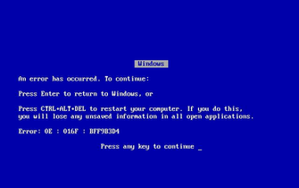 For Illustration Not That I Can Printscreen When It Bluescreened