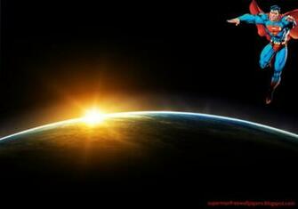 Superman Comic Superhero Wallpaper Of Flying