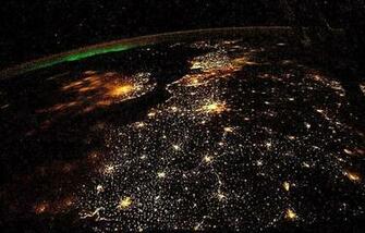 Earth From Space At Night Wallpaper HD In