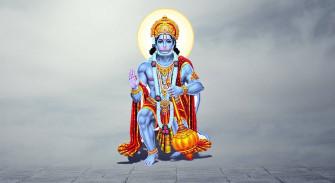 Hanuman On Cloudy Sky 4k HD Wallpaper