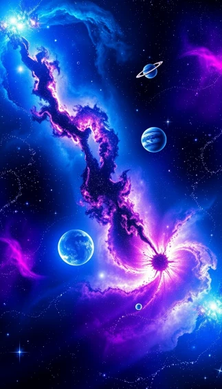 3d Space Phone Wallpaper