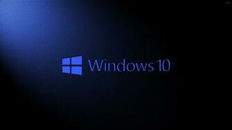 Windows Blue Text Logo On Carbon Fiber Wallpaper Computer