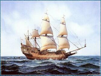 Sailing Ship Paintings Art Print Poster Wallpaper Pictures