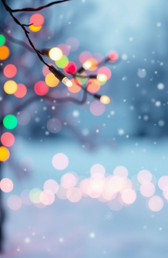 Blinking Christmas Lights Wallpaper