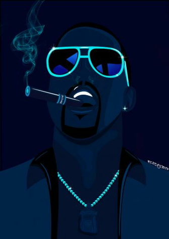 Yeezy Logo Wallpaper Glow In The Dark By