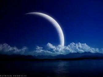 Blue Moon Wallpaper HD In Space Imageci