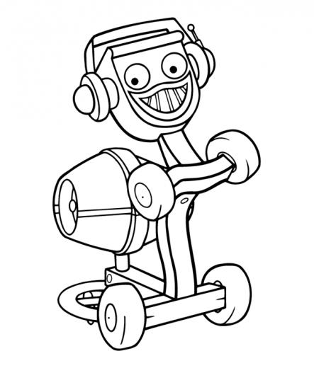 Wall E Colouring Picture Postcard Wallpaper