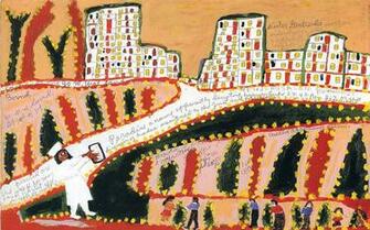 Folk Art By David Wallpaper For