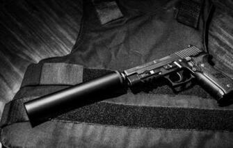 Wallpaper Gun Muffler Sig Sauer P226 Image For Desktop