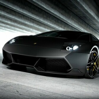 Luxury Lamborghini Cars Black Murcielago Wallpaper