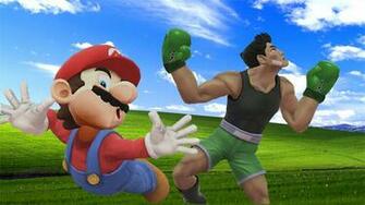 Wallpaper Mario E Little Mac On