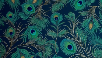 Peacock Feathers Wallpaper