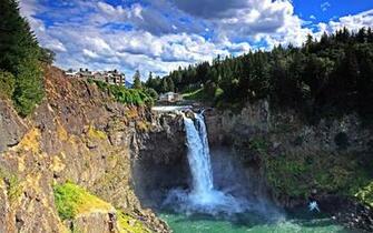Wallpaper Snoqualmie Falls Widescreen Scenic Nature