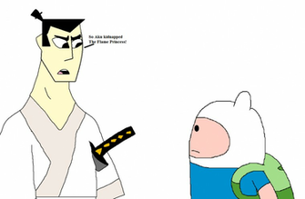 Samurai Jack With Finn By Supermarcoslucky96