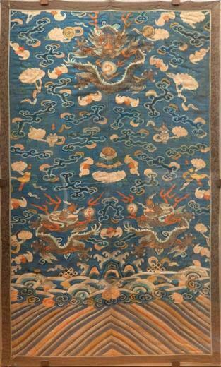 Silk Fabric China Qing Dynasty 19th Century Photo Florence Number
