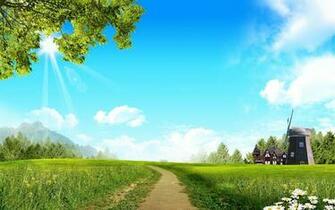 Country Road Spring Wallpaper Direct By Size