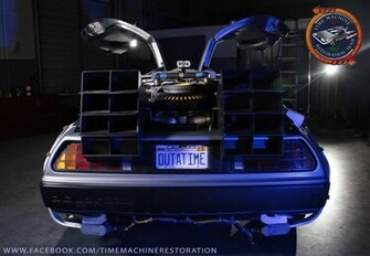 Delorean Time Machine Wallpaper Restoration