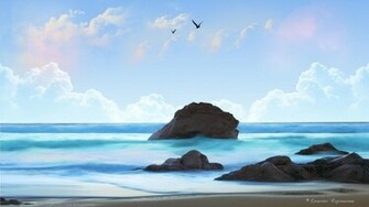 Ocean Scene Wallpaper