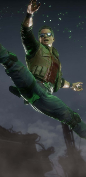 Johnny Cage Behind His Winning Punch Wallpaper