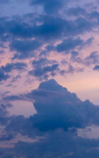 Wallpaper Sky Clouds Dusk Evening Sunset