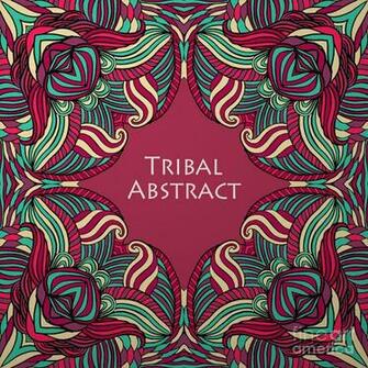 Vector Tribal Abstract Background Digital Art By Kakapo Studio