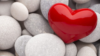 Love Heart In Stone Wallpaper