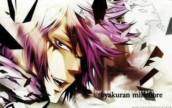 Byakuran Katekyo Hitman Reborn Anime Violet Hair Tattoo HD Wallpaper
