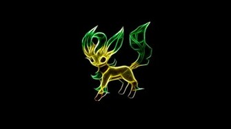 Leafeon By Theblacksavior Customization Wallpaper Minimalistic Dark